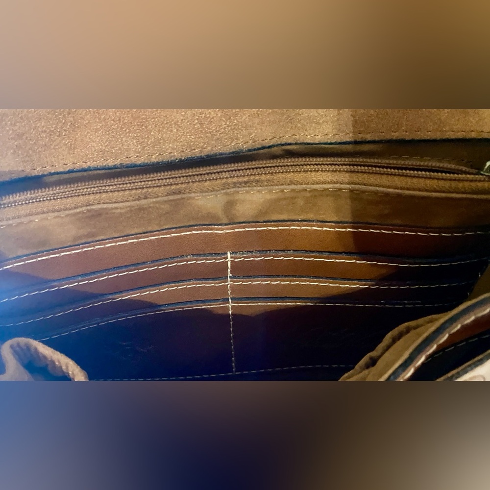 Patricia Nash Tooled Crossbody Genuine Leather - Picture 7 of 9